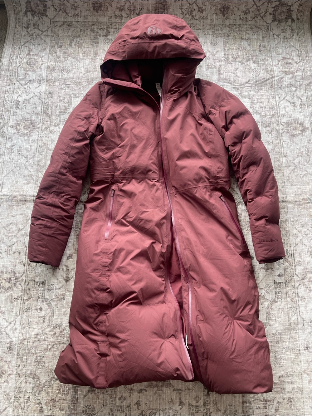 lululemon Cassis Snow Warrior Goose Down Hooded Puffer Coat - Picture 11 of 11